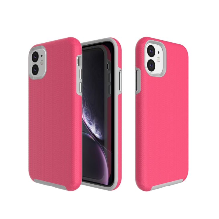 For iPhone 11 Anti-slip Armor Texture TPU + PC Case