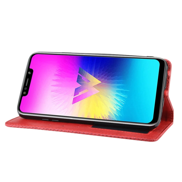 Magnetic Buckle Retro Crazy Horse Texture Horizontal Flip Leather Case for LG W10,with Holder & Card Slots & Photo Frame