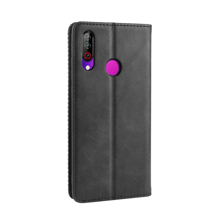 Magnetic Buckle Retro Crazy Horse Texture Horizontal Flip Leather Case for LG W30,with Holder & Card Slots & Photo Frame