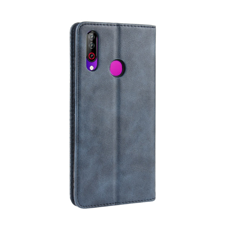 Magnetic Buckle Retro Crazy Horse Texture Horizontal Flip Leather Case for LG W30,with Holder & Card Slots & Photo Frame