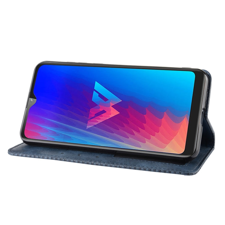 Magnetic Buckle Retro Crazy Horse Texture Horizontal Flip Leather Case for LG W30,with Holder & Card Slots & Photo Frame