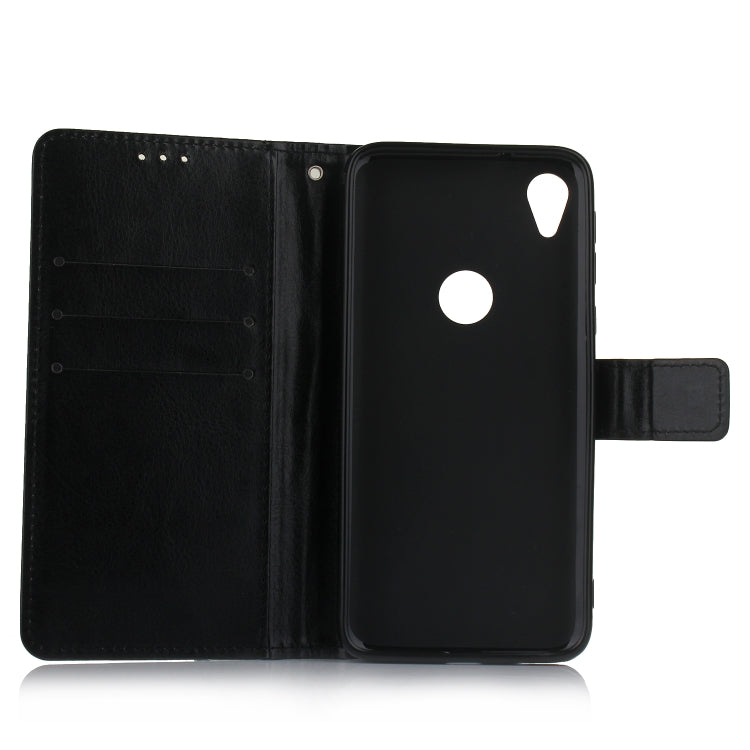 Retro Crazy Horse Texture Horizontal Flip Leather Case for Motorola Moto E6 , with Holder & Card Slots & Photo Frame