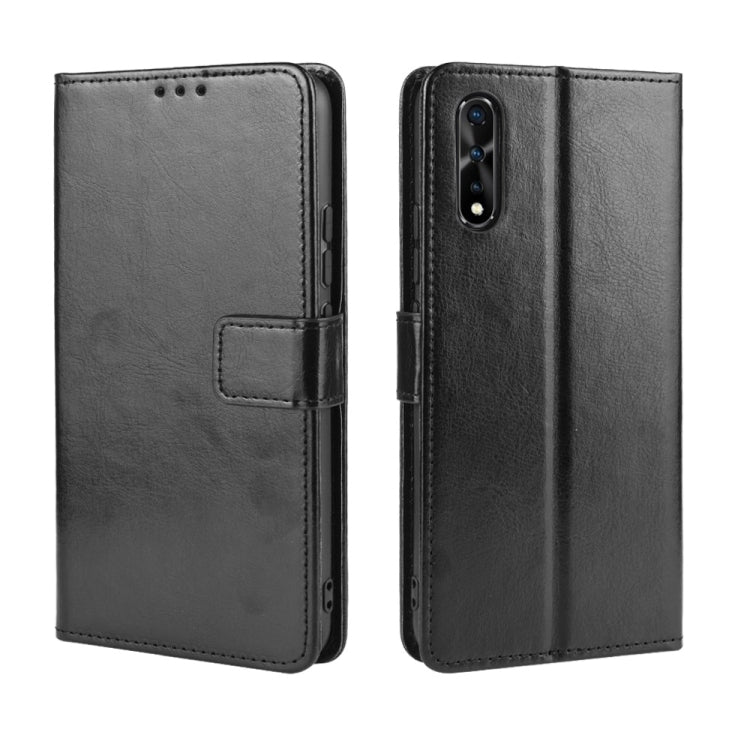 Retro Crazy Horse Texture Horizontal Flip Leather Case for vivo iQOO Neo / S1 / Y7S / Z5  , with Holder & Card Slots & Photo Frame