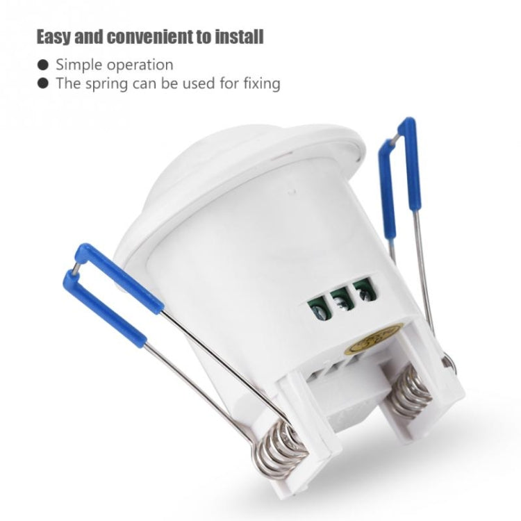 Mini Embedded Infrared Motion Sensor Detector Light Switch 360 Degree PIR Detection