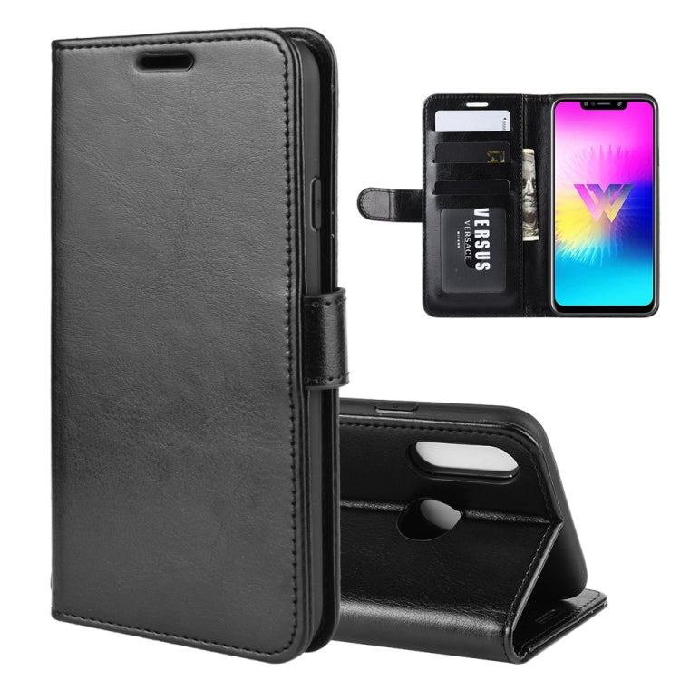 R64 Texture Single Fold Horizontal Flip Leather Case for LG W10, with Holder & Card Slots & Wallet