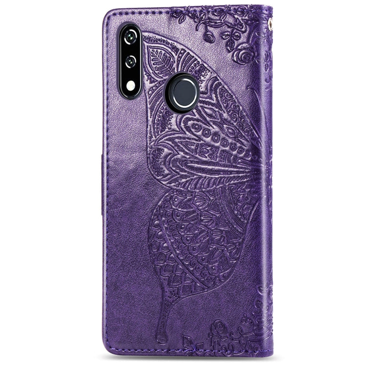 Butterfly Love Flowers Embossing Horizontal Flip Leather Case For LG W10 with Holder & Card Slots & Wallet & Lanyard