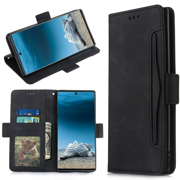 Wallet Style Skin Feel Calf Pattern Leather Case For Samsung Galaxy Note10+ / Note10+ 5G ,with Separate Card Slot