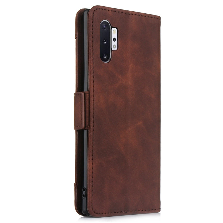 Wallet Style Skin Feel Calf Pattern Leather Case For Samsung Galaxy Note10+ / Note10+ 5G ,with Separate Card Slot