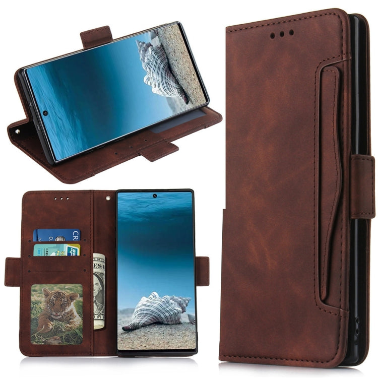 Wallet Style Skin Feel Calf Pattern Leather Case For Samsung Galaxy Note10+ / Note10+ 5G ,with Separate Card Slot