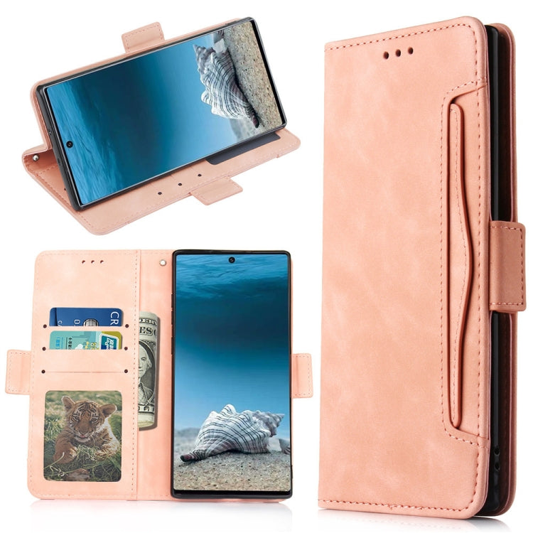 Wallet Style Skin Feel Calf Pattern Leather Case For Samsung Galaxy Note10+ / Note10+ 5G ,with Separate Card Slot