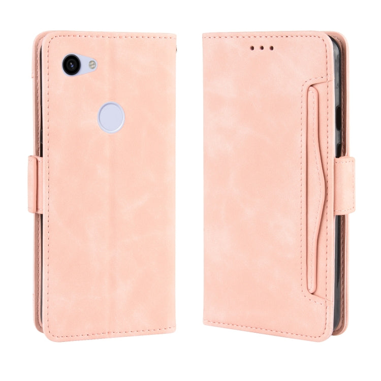 Wallet Style Skin Feel Calf Pattern Leather Case For Google Pixel 3a ,with Separate Card Slot