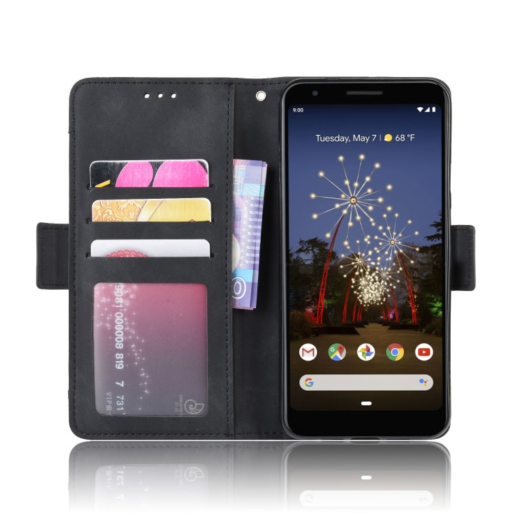 Wallet Style Skin Feel Calf Pattern Leather Case For Google Pixel 3a XL,with Separate Card Slot