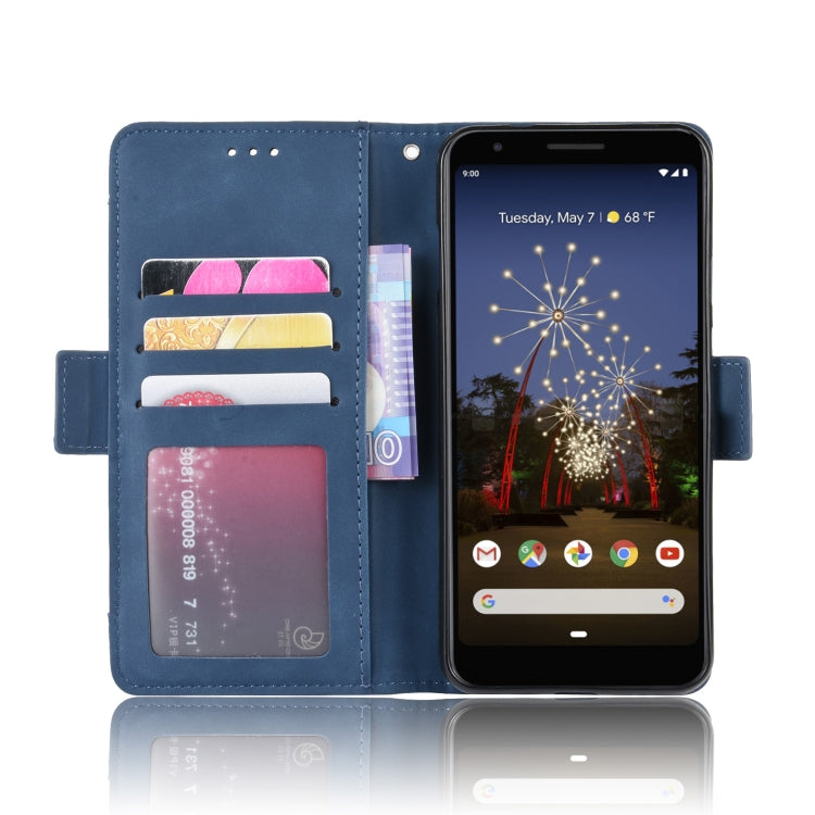 Wallet Style Skin Feel Calf Pattern Leather Case For Google Pixel 3a XL,with Separate Card Slot
