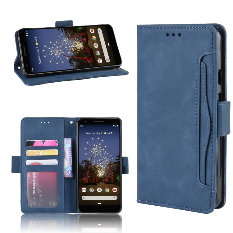 Wallet Style Skin Feel Calf Pattern Leather Case For Google Pixel 3a XL,with Separate Card Slot