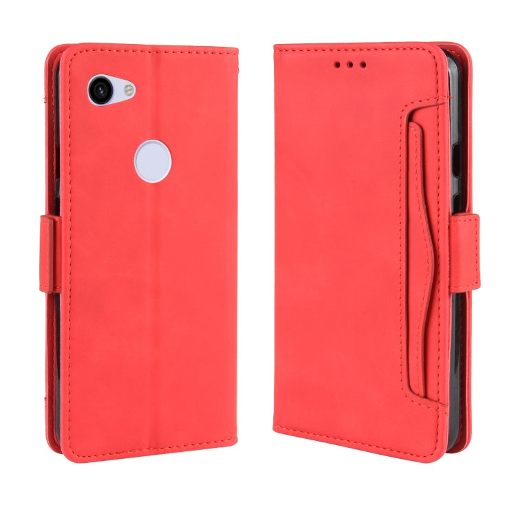 Wallet Style Skin Feel Calf Pattern Leather Case For Google Pixel 3a XL,with Separate Card Slot