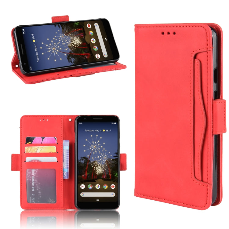 Wallet Style Skin Feel Calf Pattern Leather Case For Google Pixel 3a XL,with Separate Card Slot