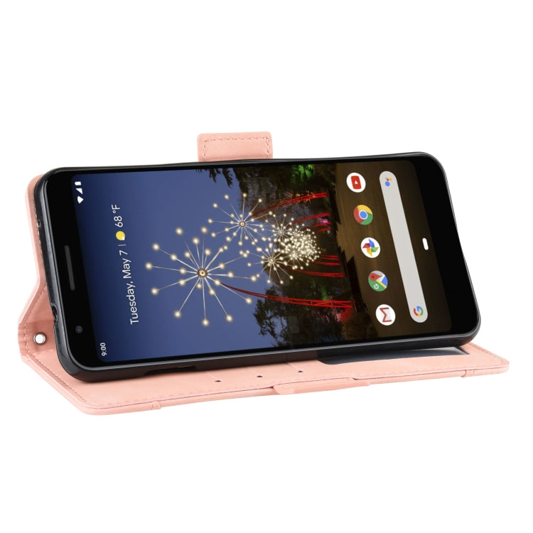 Wallet Style Skin Feel Calf Pattern Leather Case For Google Pixel 3a XL,with Separate Card Slot