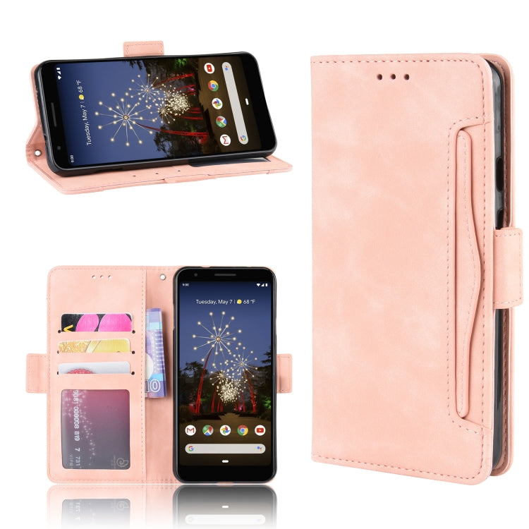 Wallet Style Skin Feel Calf Pattern Leather Case For Google Pixel 3a XL,with Separate Card Slot