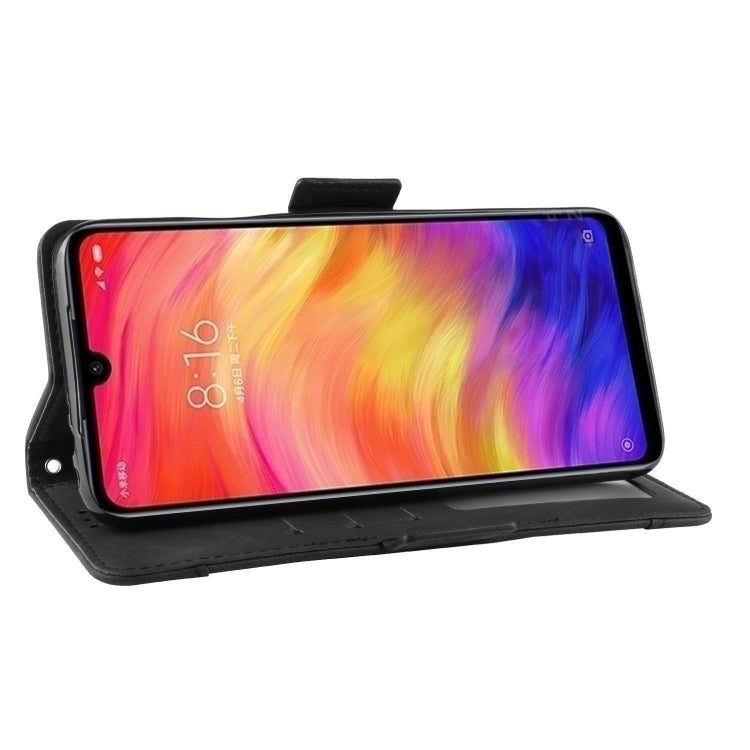 Wallet Style Skin Feel Calf Pattern Leather Case For Xiaomi Redmi 7,with Separate Card Slot