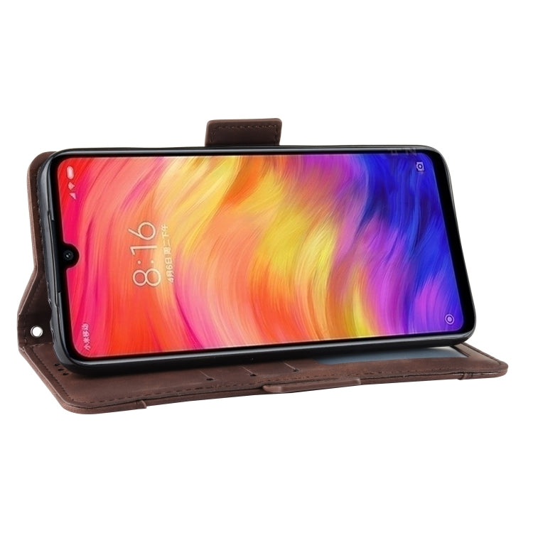Wallet Style Skin Feel Calf Pattern Leather Case For Xiaomi Redmi 7,with Separate Card Slot