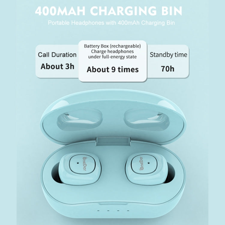 OneDer W13 True Wireless Stereo Earphone Realteck 5.0 Bluetooth Chipset 450mah Charging Box TWS Earbuds
