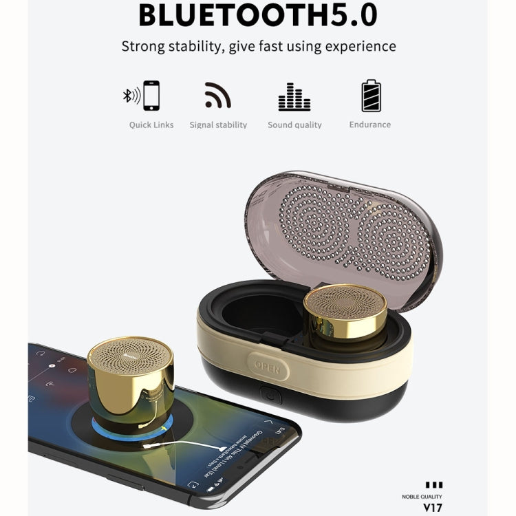 OneDer V17 Bluetooth Speakers TWS System Column Portable Mini Metal Speaker 3D Stereo Computer Subwoofer Loudspeaker MP3 Player