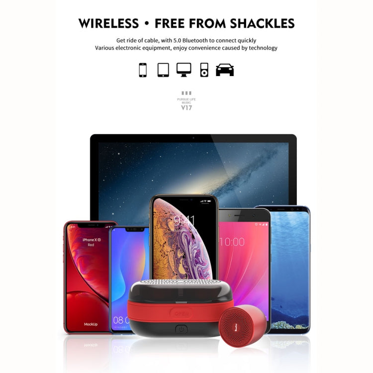 OneDer V17 Bluetooth Speakers TWS System Column Portable Mini Metal Speaker 3D Stereo Computer Subwoofer Loudspeaker MP3 Player