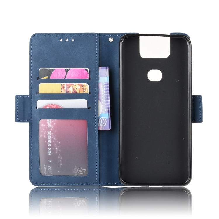Wallet Style Skin Feel Calf Pattern Leather Case For Asus Zenfone 6 ZS630KL,with Separate Card Slot