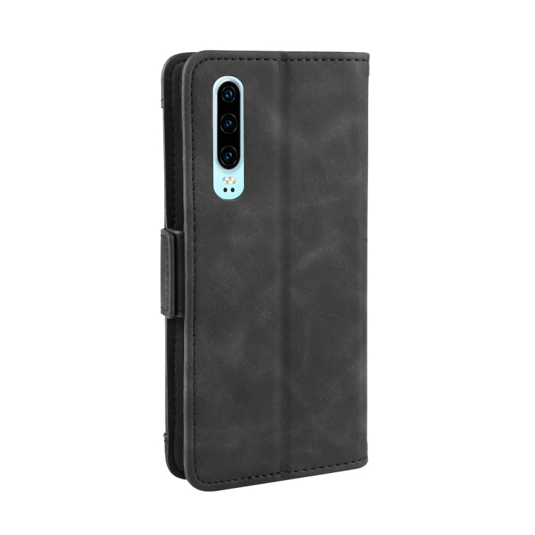 Wallet Style Skin Feel Calf Pattern Leather Case For Huawei P30,with Separate Card Slot