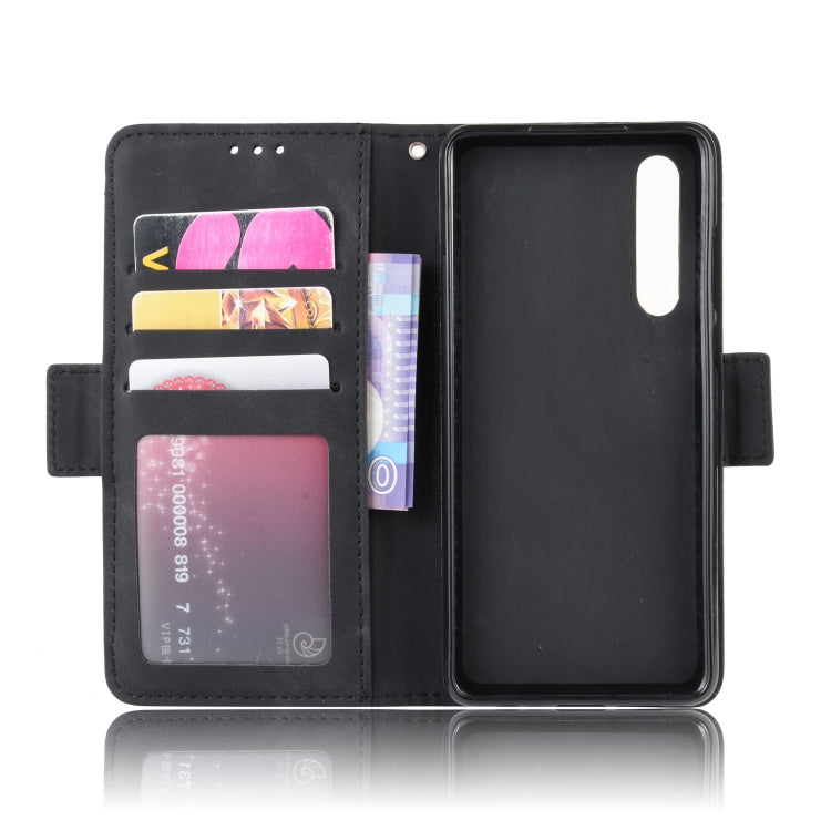 Wallet Style Skin Feel Calf Pattern Leather Case For Huawei P30,with Separate Card Slot