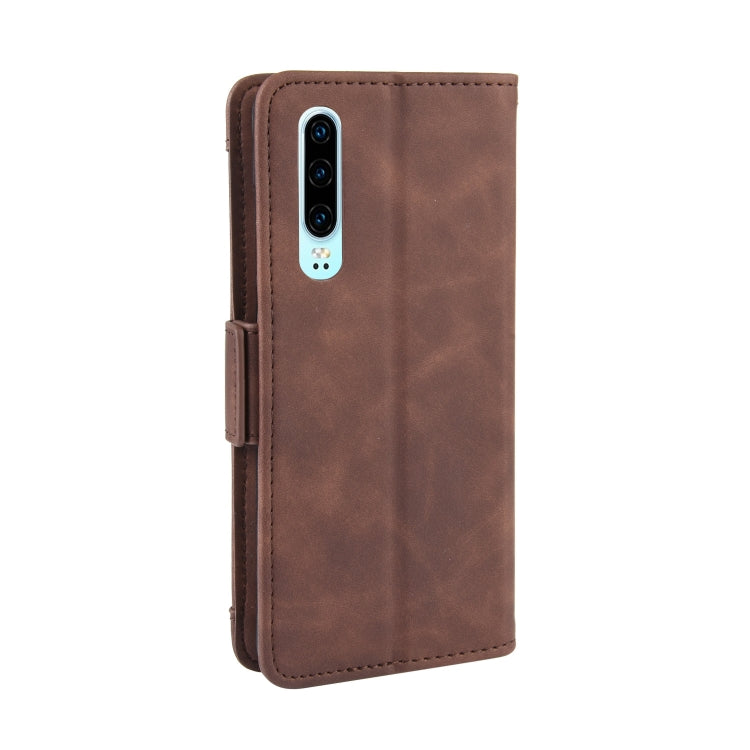 Wallet Style Skin Feel Calf Pattern Leather Case For Huawei P30,with Separate Card Slot