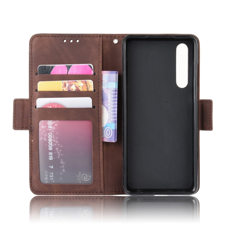 Wallet Style Skin Feel Calf Pattern Leather Case For Huawei P30,with Separate Card Slot