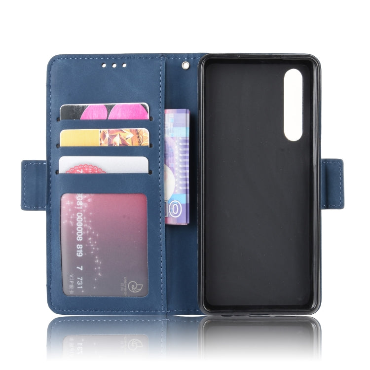 Wallet Style Skin Feel Calf Pattern Leather Case For Huawei P30,with Separate Card Slot