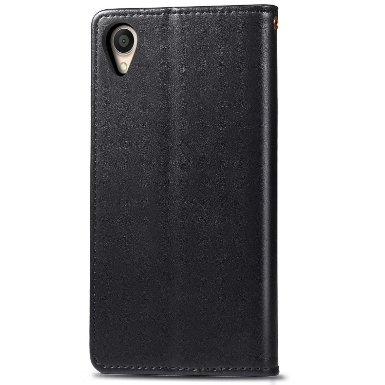 Retro Solid Color Leather Buckle Mobile Phone Protection Leather Case with Lanyard & Photo Frame & Card Slot & Wallet & Bracket Function for ASUS ZenFone Live (L1) ZA550KL