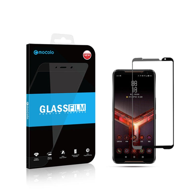 mocolo 0.33mm 9H 2.5D Silk Print Tempered Glass Film for Asus ROG Phone II