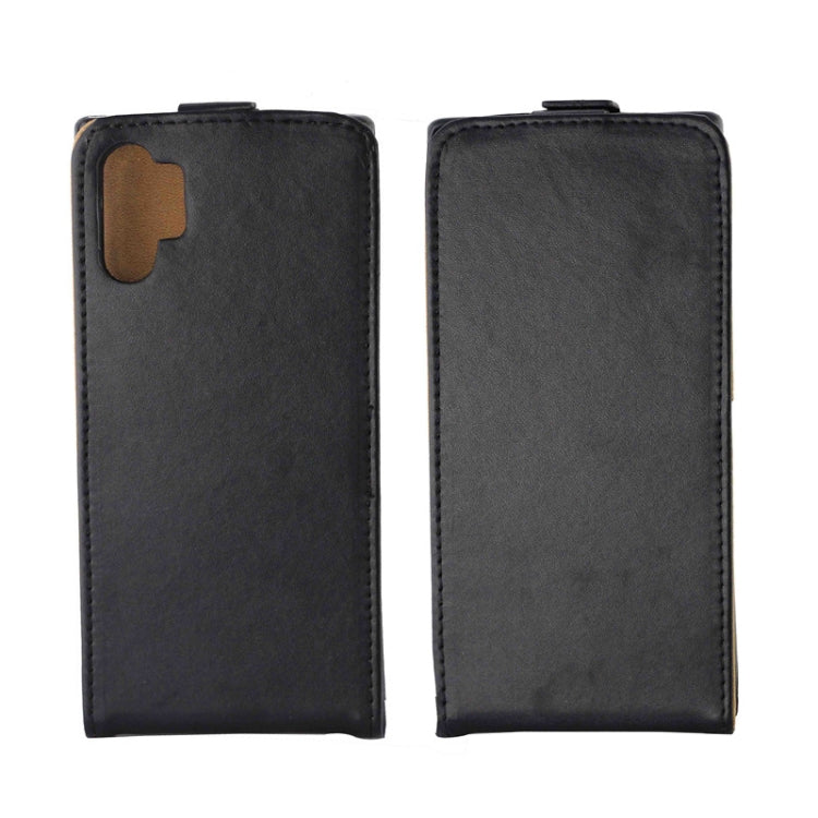 Business Style Vertical Flip TPU Leather Case With Card Slot For Galaxy Note10+(Black)