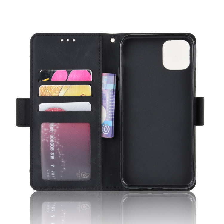For iPhone 11 Pro Wallet Style Skin Feel Calf Pattern Leather Case ,with Separate Card Slot
