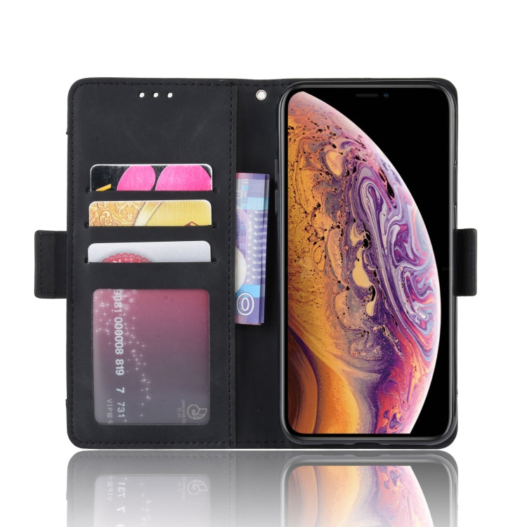 For iPhone 11 Pro Wallet Style Skin Feel Calf Pattern Leather Case ,with Separate Card Slot