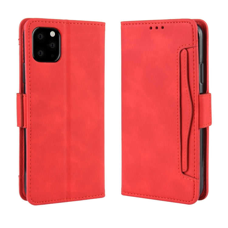 For iPhone 11 Pro Wallet Style Skin Feel Calf Pattern Leather Case ,with Separate Card Slot