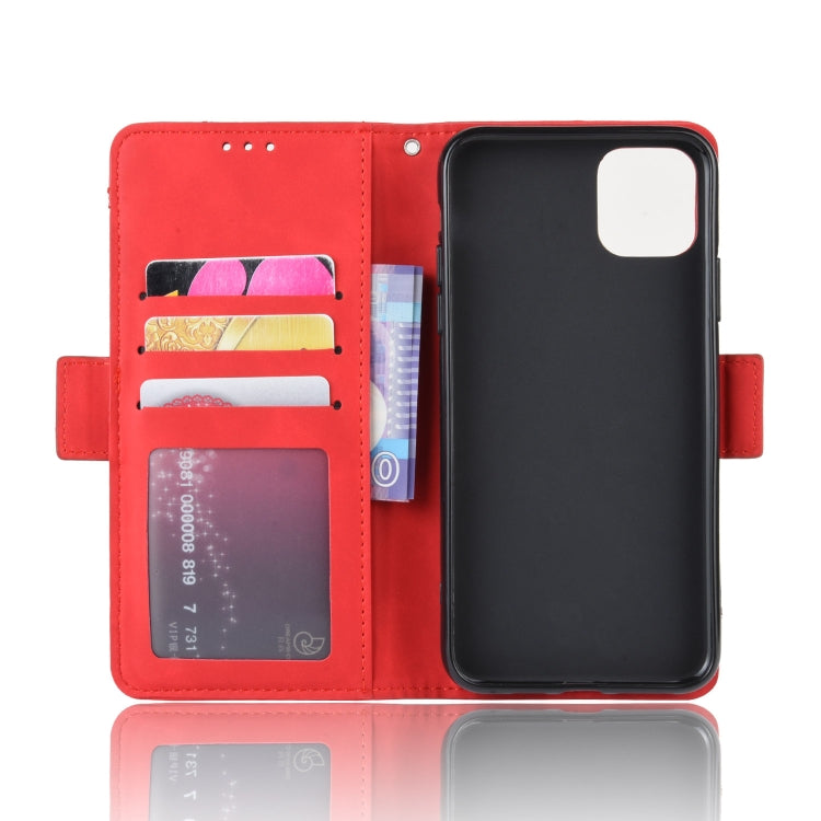 For iPhone 11 Wallet Style Skin Feel Calf Pattern Leather Case, with Separate Card Slot