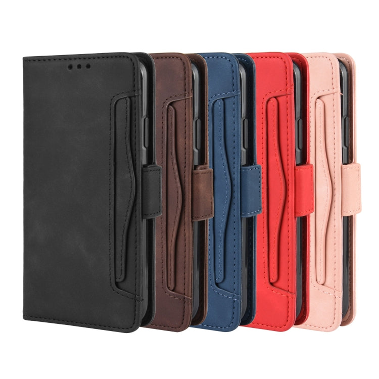 For iPhone 11 Pro Max Wallet Style Skin Feel Calf Pattern Leather Case  ,with Separate Card Slot