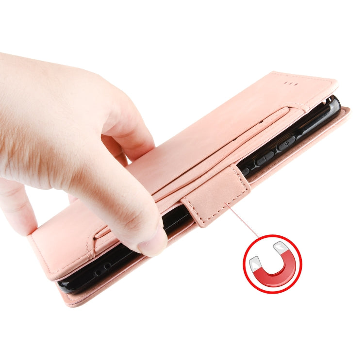 For iPhone 11 Pro Max Wallet Style Skin Feel Calf Pattern Leather Case  ,with Separate Card Slot