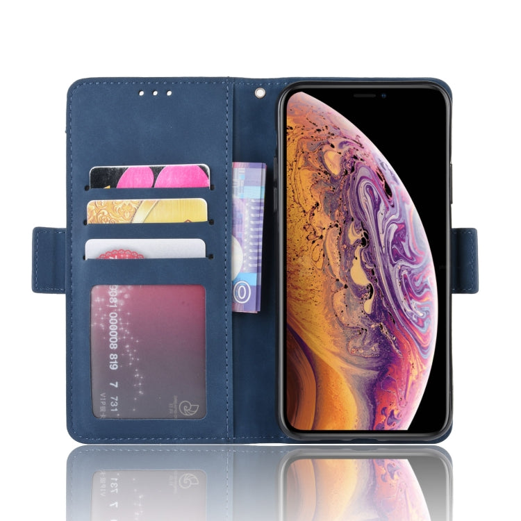For iPhone 11 Pro Max Wallet Style Skin Feel Calf Pattern Leather Case  ,with Separate Card Slot