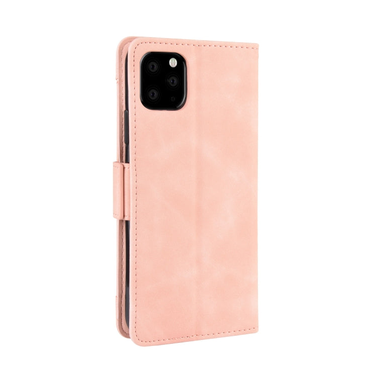 For iPhone 11 Pro Max Wallet Style Skin Feel Calf Pattern Leather Case  ,with Separate Card Slot