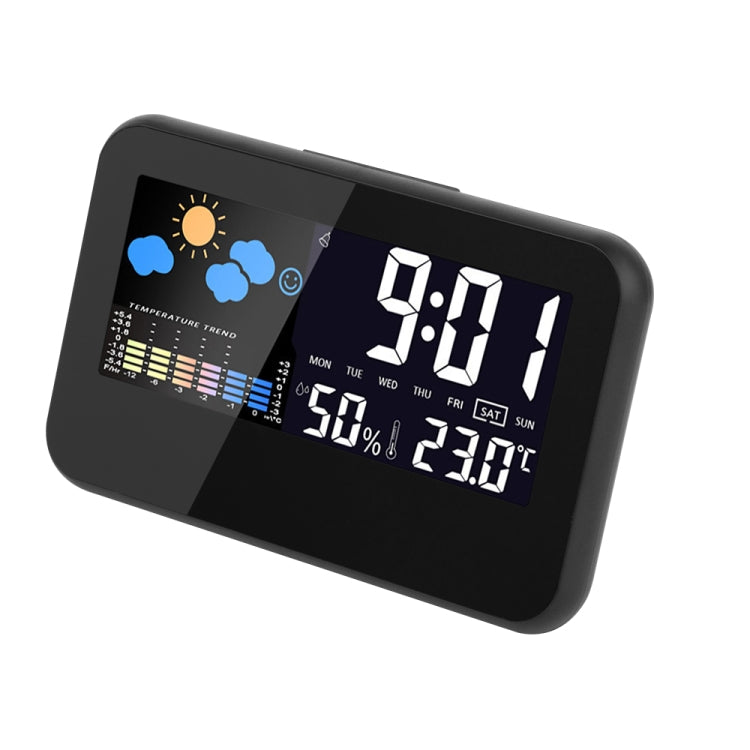 CJ2618T Weather Station Wireless Multifunctio Indoor Sensor Color Thermometer Hygrometer Digital Alarm Clock Barometer Forecast Meter