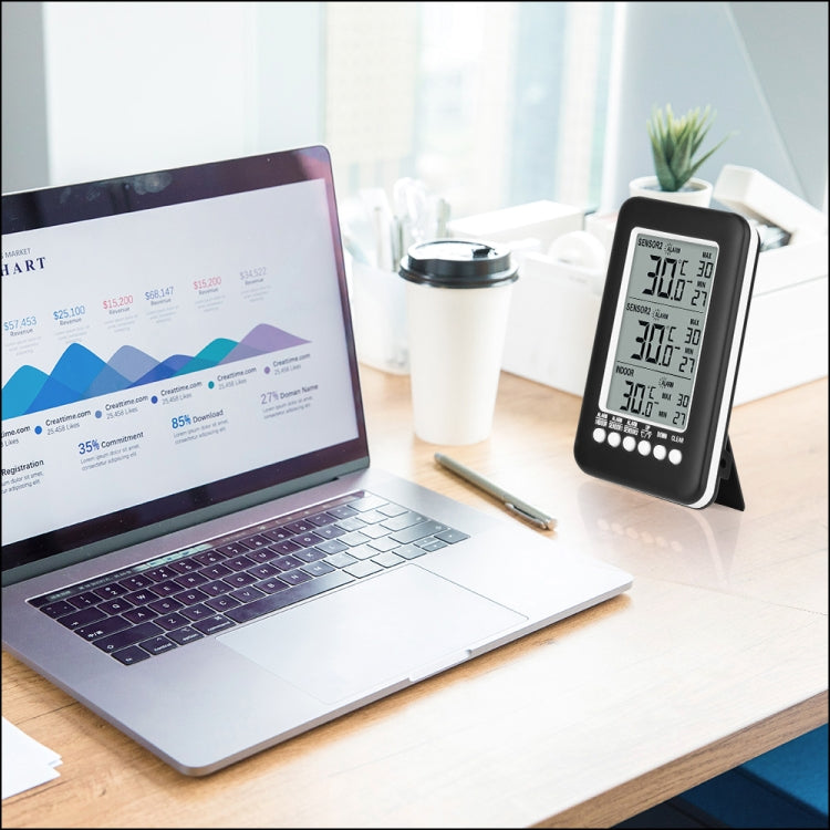 FT3315RF Multifunction Weather Station Wireless Indoor Outdoor Thermometer Hygrometer Digital Alarm Clock Barometer Forecast Meter