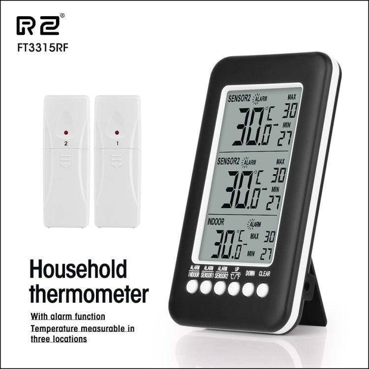 FT3315RF Multifunction Weather Station Wireless Indoor Outdoor Thermometer Hygrometer Digital Alarm Clock Barometer Forecast Meter