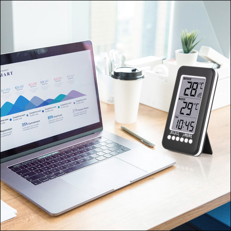 RZ-CJ3316RF Multifunction Weather Station Wireless Indoor Outdoor Thermometer Hygrometer Digital Alarm Clock Barometer Forecast Meter