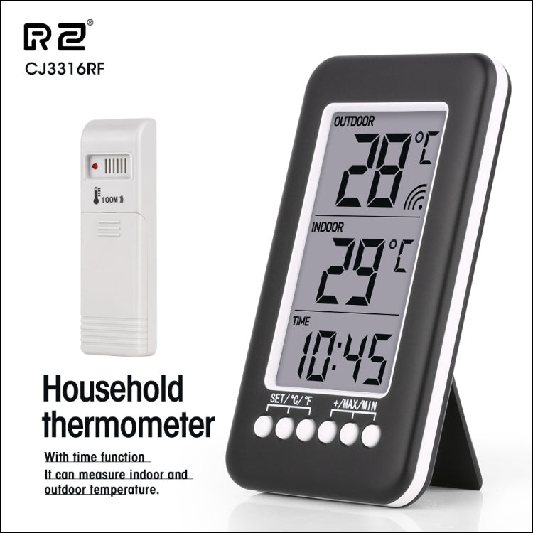 RZ-CJ3316RF Multifunction Weather Station Wireless Indoor Outdoor Thermometer Hygrometer Digital Alarm Clock Barometer Forecast Meter