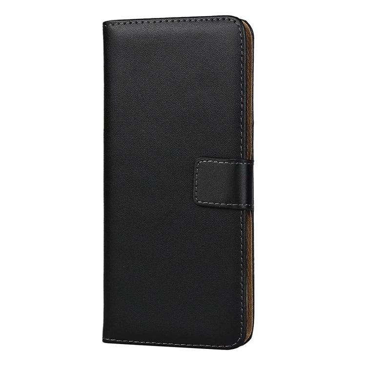 Leather Horizontal Flip Holster for Sony Xperia XZ5 with Magnetic Clasp and Bracket and Card Slot and Wallet(Black)
